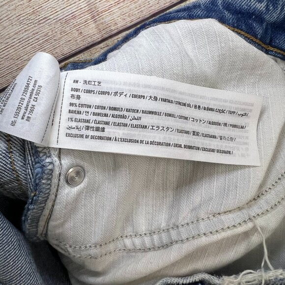 Abercrombie & Fitch The 90s Straight High Rise Jeans Size 26 Light Wash Vintage - Picture 2 of 8